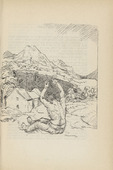 Adolf Ferdinand Schinnerer. Untitled (Man Sitting in Front of Landscape) (plate, [p. 331]) from the periodical  Zeit-Echo. Ein Kriegs-Tagebuch der K&uuml;nstler, vol. 1, no. 22 (Sept 1915). 1915