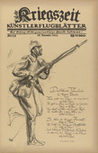 Max Liebermann. Germany's Battle Song (Deutschlands Fahnenlied) (in-text plate, p. 55) from the periodical Kriegszeit. K&uuml;nstlerflugbl&auml;tter, vol. 1, no. 14 (25 Nov 1914). 1914