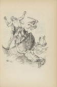 Adolf Ferdinand Schinnerer. Untitled (Battle on Rocking Boat) (plate, [p. 335]) from the periodical  Zeit-Echo. Ein Kriegs-Tagebuch der K&uuml;nstler, vol. 1, no. 22 (Sept 1915). 1915