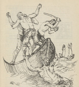 Adolf Ferdinand Schinnerer. Untitled (Battle on Rocking Boat) (plate, [p. 335]) from the periodical  Zeit-Echo. Ein Kriegs-Tagebuch der K&uuml;nstler, vol. 1, no. 22 (Sept 1915). 1915