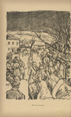 Erich B&uuml;ttner. Winter Campaign (Winterkampagne) (plate, p. 56) from the periodical Kriegszeit. K&uuml;nstlerflugbl&auml;tter, vol. 1, no. 14 (25 Nov 1914). 1914