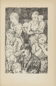 Adolf Ferdinand Schinnerer. Untitled (Group of People) (plate, [p. 339]) from the periodical  Zeit-Echo. Ein Kriegs-Tagebuch der K&uuml;nstler, vol. 1, no. 22 (Sept 1915). 1915