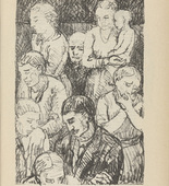 Adolf Ferdinand Schinnerer. Untitled (Group of People) (plate, [p. 339]) from the periodical  Zeit-Echo. Ein Kriegs-Tagebuch der K&uuml;nstler, vol. 1, no. 22 (Sept 1915). 1915