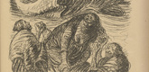 Ernst Barlach. Lie Storms, Lie (l&uuml;gt St&uuml;rme l&uuml;gt) (plate, p. 57) from the periodical Kriegszeit. K&uuml;nstlerflugbl&auml;tter, vol. 1, no. 14 (25 Nov 1914). 1914