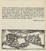 Max Unold. Untitled (Execution) (tailpiece, p. 22) from the periodical  Zeit-Echo. Ein Kriegs-Tagebuch der K&uuml;nstler, vol. 1, no. 2 (Sept 1914). 1914