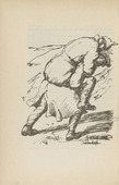 Walther Teutsch. Untitled (Wounded Man) (plate, [p. 350]) from the periodical  Zeit-Echo. Ein Kriegs-Tagebuch der K&uuml;nstler, vol. 1, no. 23/24 (Sept 1915). 1915