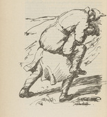Walther Teutsch. Untitled (Wounded Man) (plate, [p. 350]) from the periodical  Zeit-Echo. Ein Kriegs-Tagebuch der K&uuml;nstler, vol. 1, no. 23/24 (Sept 1915). 1915
