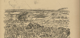 Erich B&uuml;ttner. Attack on a Fort (Sturm auf ein Fort) (in-text plate, p. 59) from the periodical Kriegszeit. K&uuml;nstlerflugbl&auml;tter, vol. 1, no. 15 (2 Dec 1914). 1914