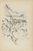 Paul Adolf Seehaus. Untitled (Fishing Village) (plate, [p. 355]) from the periodical  Zeit-Echo. Ein Kriegs-Tagebuch der K&uuml;nstler, vol. 1, no. 23/24 (Sept 1915). 1915