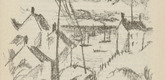 Paul Adolf Seehaus. Untitled (Fishing Village) (plate, [p. 355]) from the periodical  Zeit-Echo. Ein Kriegs-Tagebuch der K&uuml;nstler, vol. 1, no. 23/24 (Sept 1915). 1915