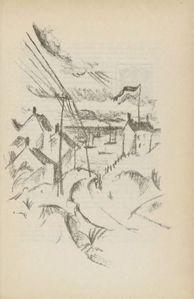 Paul Adolf Seehaus. Untitled (Fishing Village) (plate, [p. 355]) from the periodical  Zeit-Echo. Ein Kriegs-Tagebuch der K&uuml;nstler, vol. 1, no. 23/24 (Sept 1915). 1915