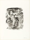 Oskar Kokoschka. The Woman Leads the Man (Das Weib f&uuml;hrt den Mann) (plate 4) from  O Eternity - Thou Word of Thunder (Bach Cantata) [O Ewigkeit - Du Donnerwort (Bachkantate)]. (1914, published 1916)