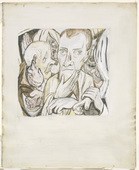 Max Beckmann. The Mocking of the Prodigal Son (Der Verlorene Sohn wird verspottet). (c. 1918)