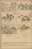 Alexander Kolde. Sketches from the Field (Skizzen aus dem Feld) (in-text plate, p. 62) from the periodical Kriegszeit. K&uuml;nstlerflugbl&auml;tter, vol. 1, no. 15 (2 Dec 1914). 1914