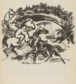 Rudolf M&ouml;ller. Untitled (Rider) (plate, [p. 365]) from the periodical  Zeit-Echo. Ein Kriegs-Tagebuch der K&uuml;nstler, vol. 1, no. 23/24 (Sept 1915). 1915