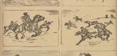 Alexander Kolde. Sketches from the Field (Skizzen aus dem Feld) (in-text plate, p. 62) from the periodical Kriegszeit. K&uuml;nstlerflugbl&auml;tter, vol. 1, no. 15 (2 Dec 1914). 1914