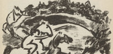 Rudolf M&ouml;ller. Untitled (Rider) (plate, [p. 365]) from the periodical  Zeit-Echo. Ein Kriegs-Tagebuch der K&uuml;nstler, vol. 1, no. 23/24 (Sept 1915). 1915