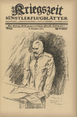 Max Liebermann. The Chancellor (Reichskanzler) (in-text plate, p. 63) from the periodical Kriegszeit. K&uuml;nstlerflugbl&auml;tter, vol. 1, no. 16 (9 Dec 1914). 1914