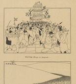 Otto Hundt. Russian Victories in England - In Russia (Russische Siege in England - in Ru&szlig;land) (in-text plate, p. 66) from the periodical Kriegszeit. K&uuml;nstlerflugbl&auml;tter, vol. 1, no. 16 (9 Dec 1914). 1914