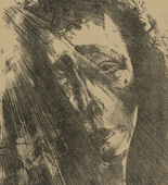 Bruno Krauskopf. Portrait Study (Port&auml;tstudie) (plate, number 8) from the periodical Junge Berliner Kunst, no. 6. 1919-20 (print executed 1919)