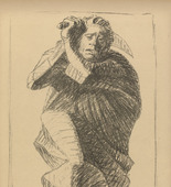 Ernst Barlach. The Holy War (Der heilige Krieg) (plate, p. 69) from the periodical Kriegszeit. K&uuml;nstlerflugbl&auml;tter, vol. 1, no. 17 (16 Dec 1914). 1914