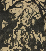 Erika M. K&uuml;nzig. Madonna with Deer (Die Muttergottes mit den Rehen) (plate, number 9) from the periodical Junge Berliner Kunst, no. 6. 1919-20 (print executed 1919)
