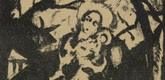 Erika M. K&uuml;nzig. Madonna with Deer (Die Muttergottes mit den Rehen) (plate, number 9) from the periodical Junge Berliner Kunst, no. 6. 1919-20 (print executed 1919)