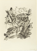 Oskar Kokoschka. The Last Judgement (Das j&uuml;ngste Gericht) (plate 3) from The Bound Columbus (Der gefesselte Columbus). 1916 (executed 1913)