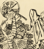 Max Beckmann. The Tightrope Walkers (Die Seilt&auml;nzer)  from Annual Fair (Jahrmarkt). (1921, published 1922)
