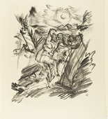 Oskar Kokoschka. The Last Judgement (Das j&uuml;ngste Gericht) (plate 3) from The Bound Columbus (Der gefesselte Columbus). 1916 (executed 1913)