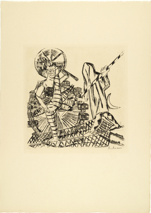 Max Beckmann. The Tightrope Walkers (Die Seilt&auml;nzer)  from Annual Fair (Jahrmarkt). (1921, published 1922)