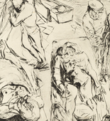 Max Beckmann. Morgue (Das Leichenhaus). 1915 (published 1918)