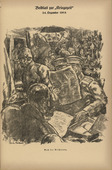 Erich B&uuml;ttner. After the Distribution of Christmas Presents (Nach der Bescherung) (in-text plate, p. 73) from the periodical Kriegszeit. K&uuml;nstlerflugbl&auml;tter, vol. 1, no. 18/19 (24 Dec 1914). 1914