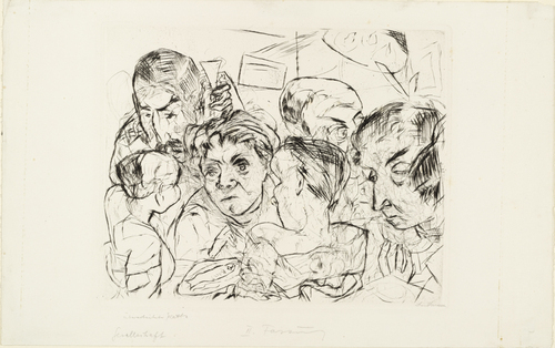 Max Beckmann. Society 1915 (Gesellschaft 1915). (1915, published c. 1920)