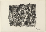 Oskar Kokoschka. Christ Crowned with Thorns (Christi Dornenkr&ouml;nung) from the series The Passion (Die Passion). (1916)