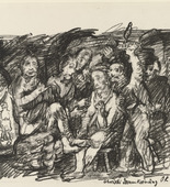 Oskar Kokoschka. Christ Crowned with Thorns (Christi Dornenkr&ouml;nung) from the series The Passion (Die Passion). (1916)