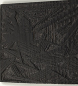 Lyonel Feininger. Woodblock for Ships, Waves, and Sun (Schiffe, Wellen und Sonne). 1920