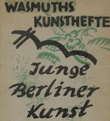Adolf K&ouml;glsperger. Cover from the periodical Junge Berliner Kunst, no. 6. 1919-20