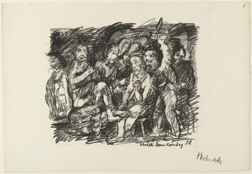 Oskar Kokoschka. Christ Crowned with Thorns (Christi Dornenkr&ouml;nung) from the series The Passion (Die Passion). (1916)