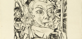 Max Beckmann. K&ouml;nigin Bar (Self-Portrait) (K&ouml;niginbar [Selbstbildnis]). (1920, published 1921)