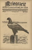 August Gaul. View to the West (Ausblick nach Westen) (in-text plate, p. 79) from the periodical Kriegszeit. K&uuml;nstlerflugbl&auml;tter, vol. 1, no. 20 (30 Dec 1914). 1914