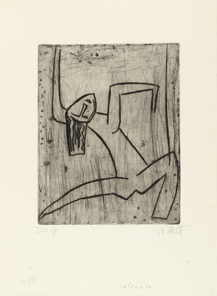 Karl Schmidt-Rottluff. Dancer III (T&auml;nzerin III). (1922)