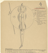 Oskar Schlemmer. Disk Dancer (Scheibent&auml;nzer) from Notes and Sketches for the Triadic Ballet (Das triadische Ballett). (c. 1938)