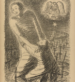 Ernst Barlach. First Victory, then Peace (Erst Sieg, dann Frieden) (plate, p. 81) from the periodical Kriegszeit. K&uuml;nstlerflugbl&auml;tter, vol. 1, no. 20 (30 Dec 1914). 1914