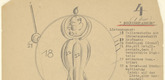 Oskar Schlemmer. Disk Dancer (Scheibent&auml;nzer) from Notes and Sketches for the Triadic Ballet (Das triadische Ballett). (c. 1938)