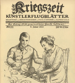 unknown. In the Military Hospital (Im Lazarett) (in-text plate, p. 83) from the periodical Kriegszeit. K&uuml;nstlerflugbl&auml;tter, vol. 1, no. 21 (6 Jan 1915). 1915