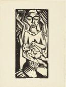 Max Pechstein. Infant (S&auml;ugling) (plate, preceding p. 161) from the periodical Das Kunstblatt, vol. 2, no. 6 (Jun 1918). 1918 (executed 1917)