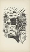 Max Beckmann. Second Illustration for Scene 2 (plate facing page 36) from Der Mensch ist kein Haustier (Man Is Not a Domestic Animal). 1937