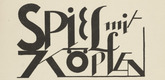 Oskar Schlemmer. Title page (Titelblatt)  from Play on Heads (Spiel mit K&ouml;pfen). (1923)