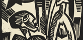 Karl Schmidt-Rottluff. Couple (Menschenpaar) (plate, preceding p. 33) from the periodical Das Kunstblatt, vol. 2, no. 2 (Feb 1918). 1918 (executed 1917)